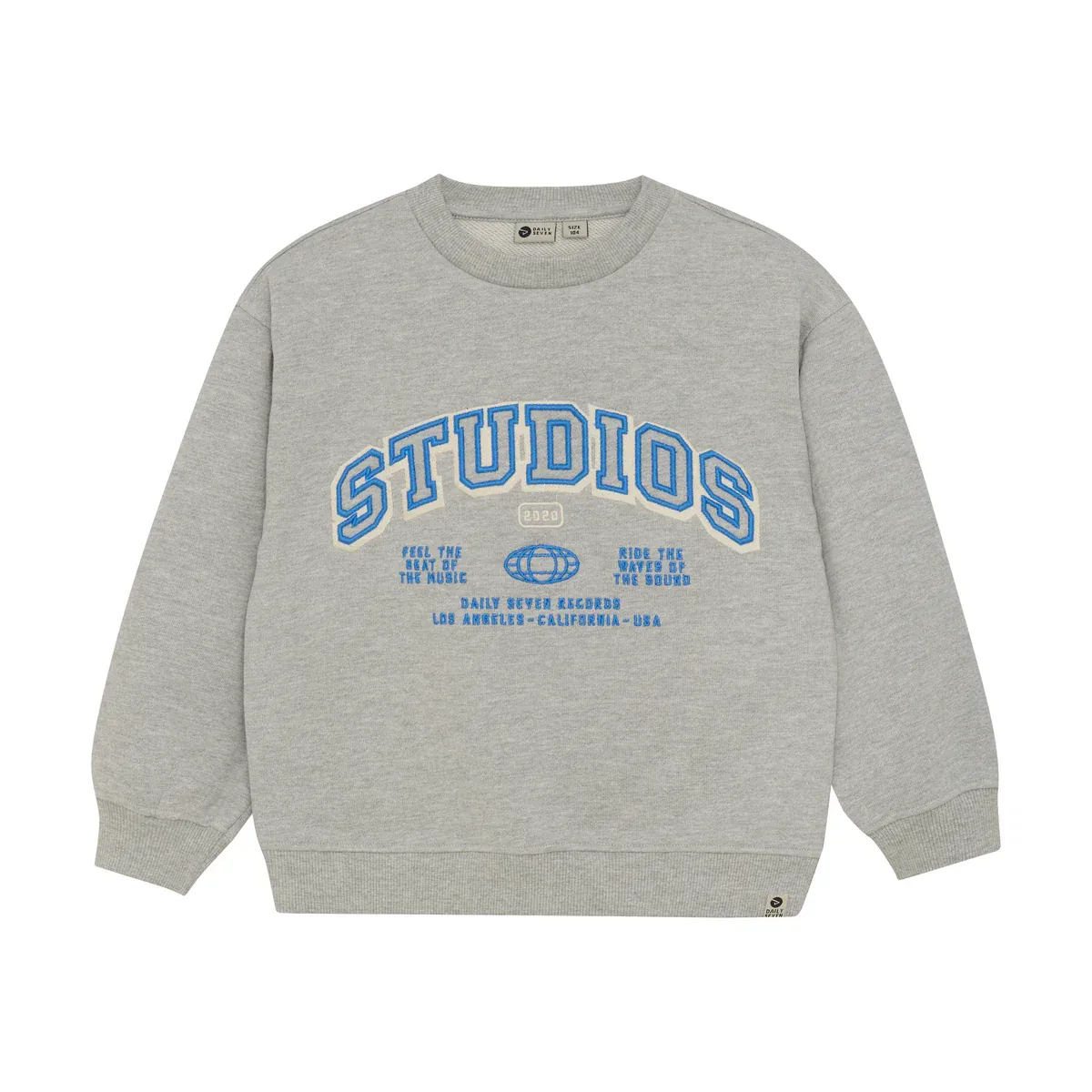 Daily Seven Oversized Sweater Artwork Medium Grey Melange 920174