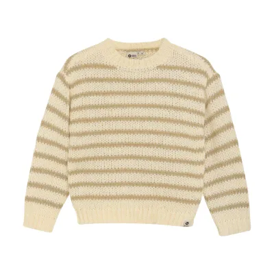 Daily Seven Knitted Sweater Stripe Sand 930277