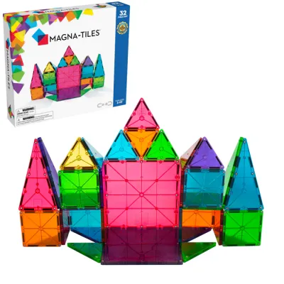 Magna-Tiles Clear Colors 32 stuks