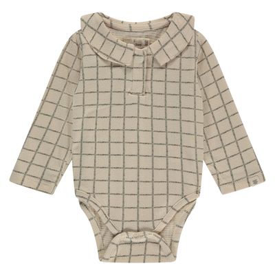 A Tiny Story Baby romper Longsleeve Snow TIN25629640