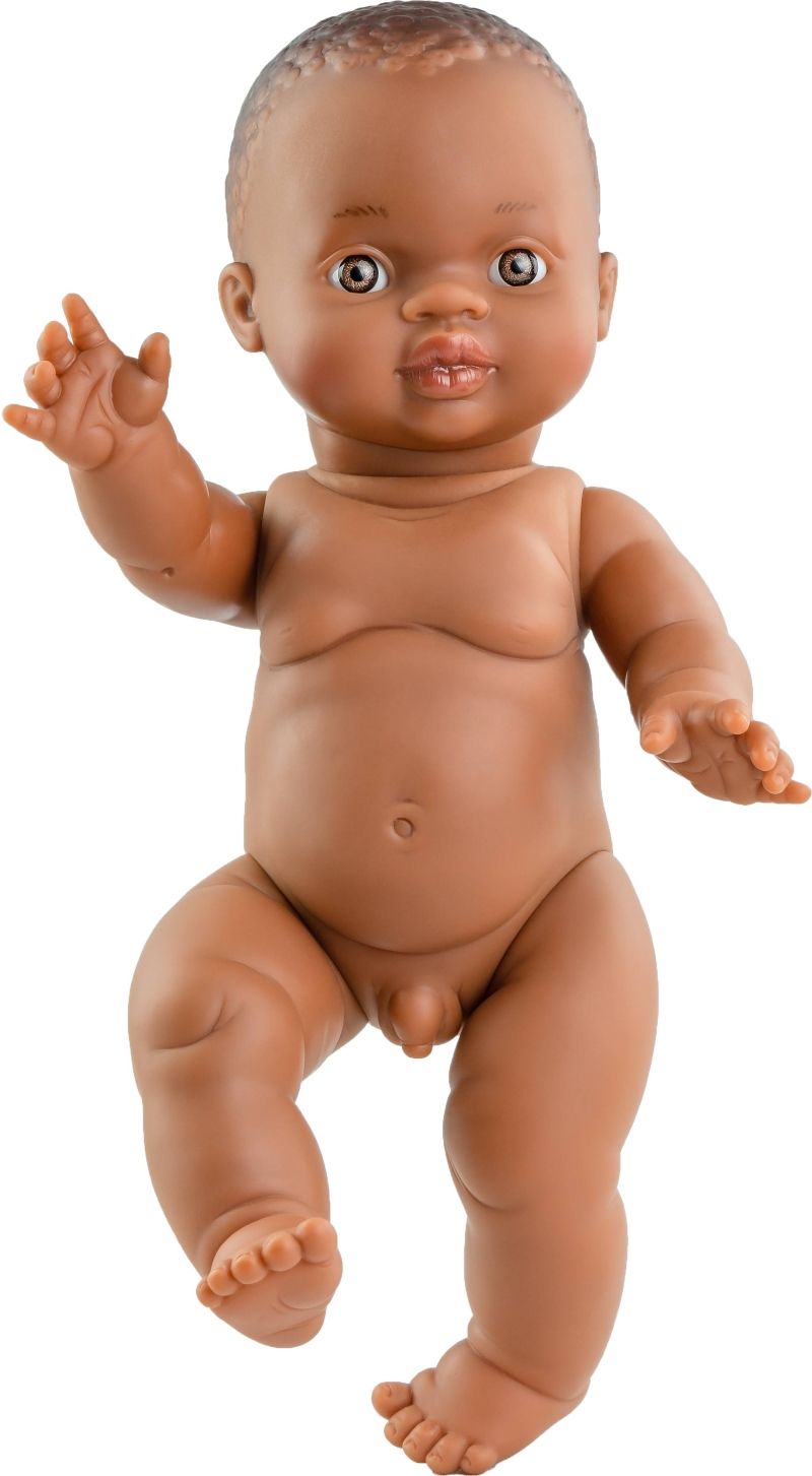 Paola Reina Pop Gordi jongen (bloot/donker/34cm)