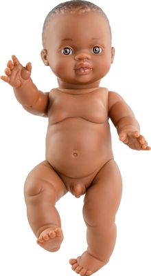 Paola Reina Pop Gordi jongen (bloot/donker/34cm)
