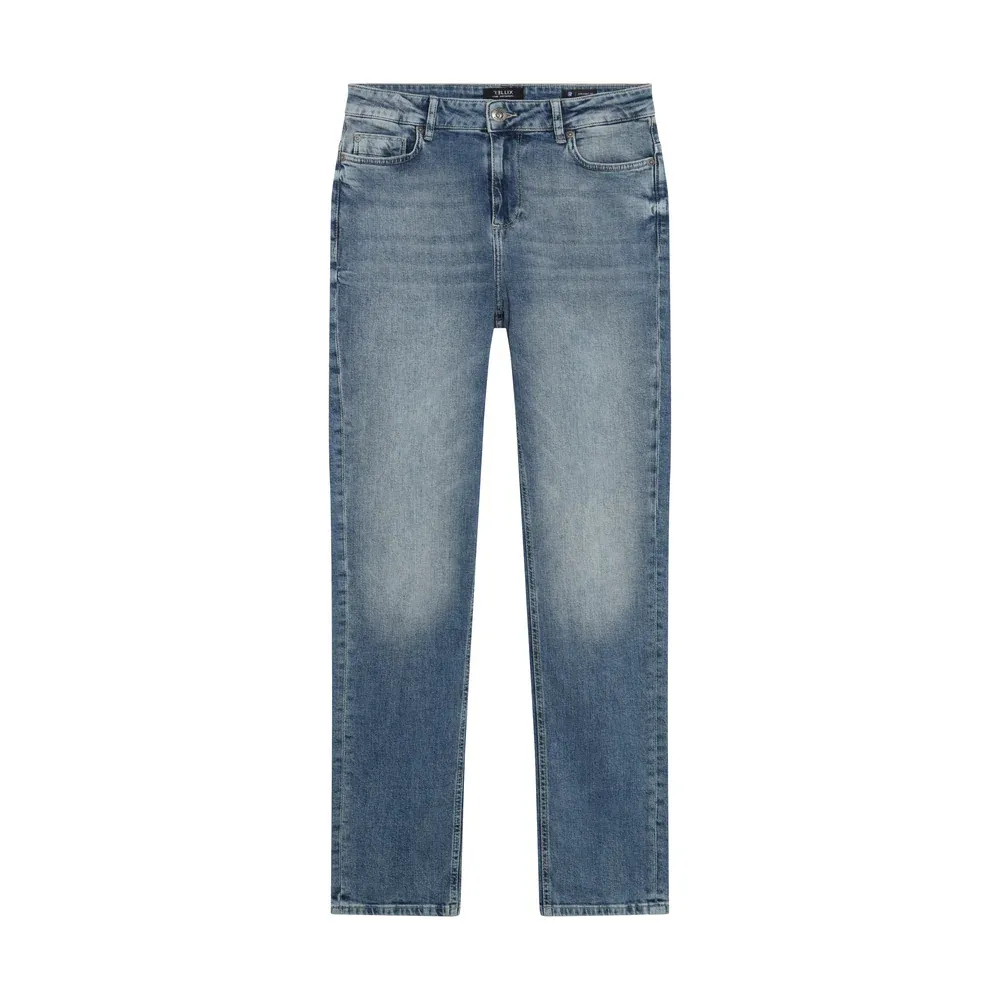Rellix 2515 Straight Fit Jeans Damaged Medium Denim 940228