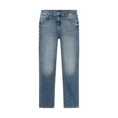 Rellix 2515 Straight Fit Jeans Damaged Medium Denim 940228