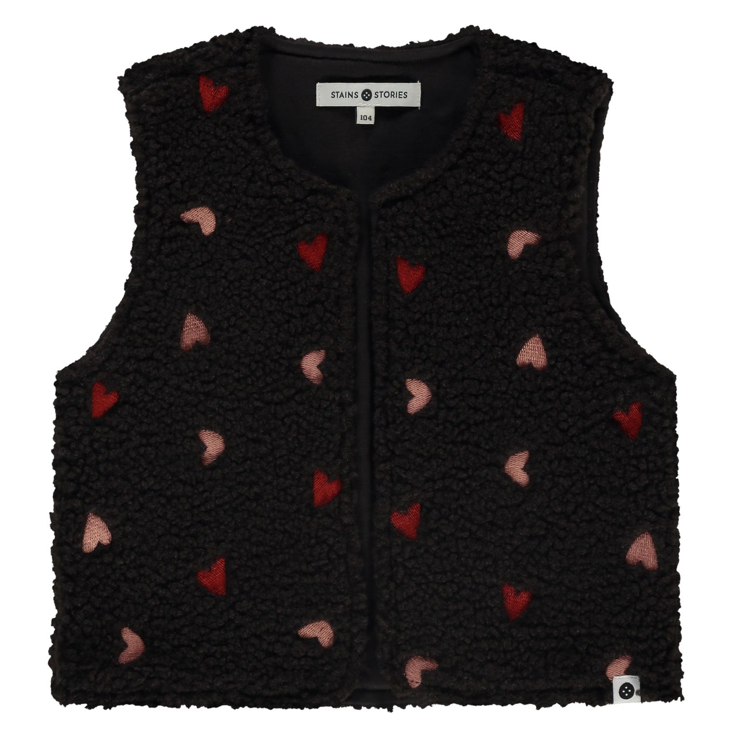 Stains &amp; Stories Girls teddy gilet Blackboard SSA25608499