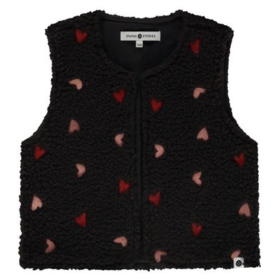 Stains &amp; Stories Girls teddy gilet Blackboard SSA25608499