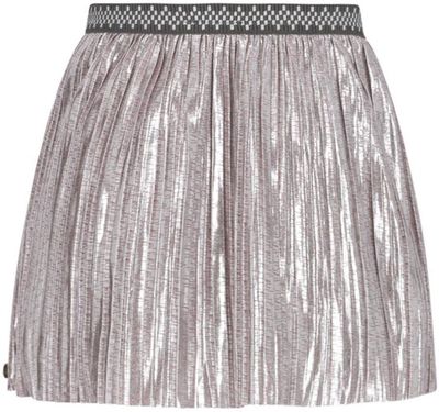 Like Flo Solly Flo girls plissé glitter skirt Silver