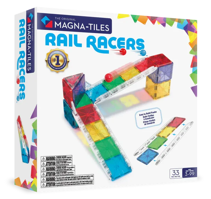 Magna-Tiles Magna-Tiles Rail racers 33pc Set