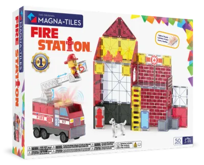 Magna-Tiles Magna-Tiles Fire Station 50pc set