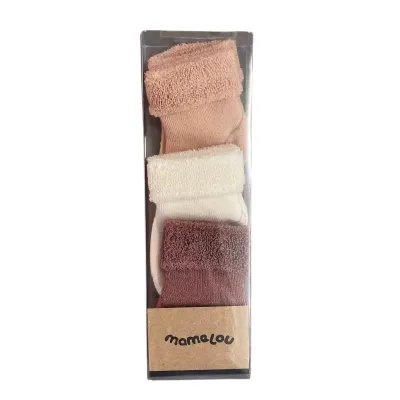 3-pack sokjes (Blush/Ivory/Woodchuck)