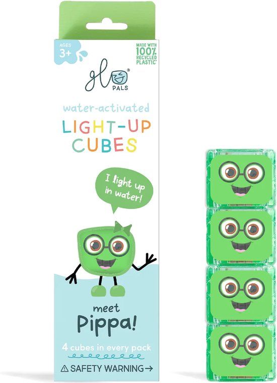 Glopals Light up cubes - Pippa 4stuk