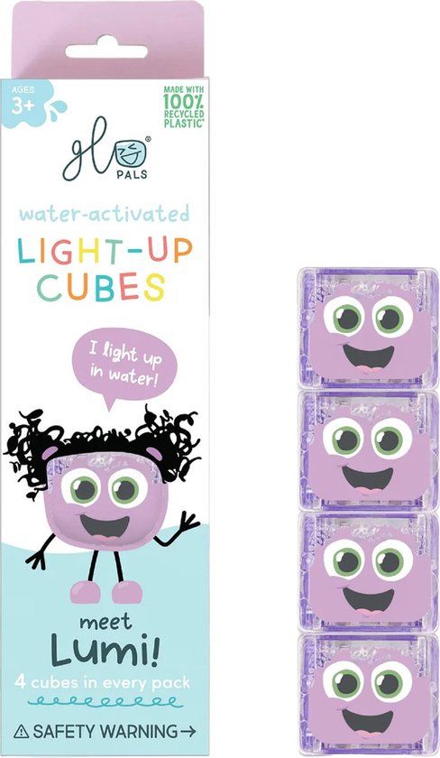 Glopals Glopals Light up cubes - Lumi 4stuks
