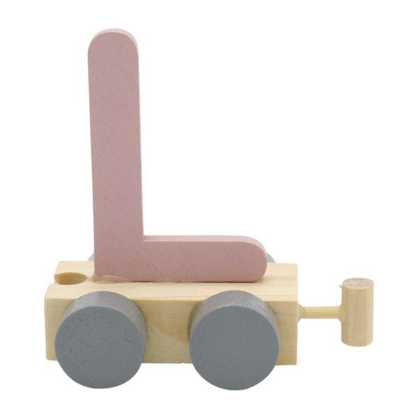 Treinletter L Roze