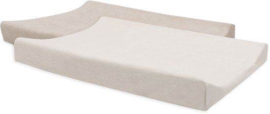 Jollein Aankleedkussenhoes Badstof 50x70cm - oatmeal en sand