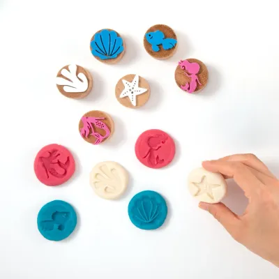 ChildGen WOODEN STAMP MERMAID SET