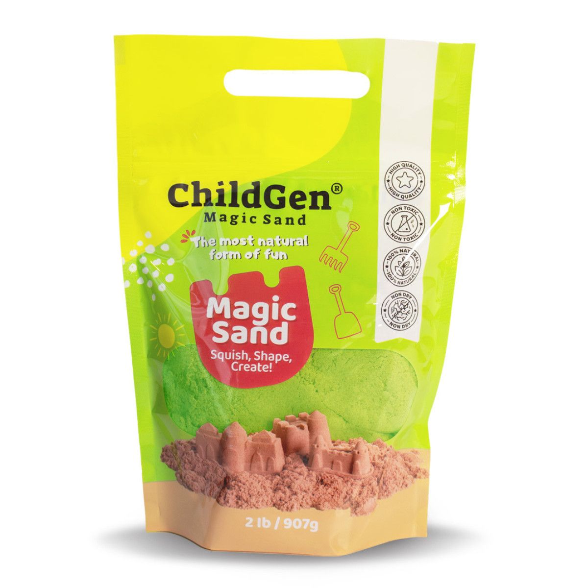 ChildGen MAGICAL SAND - 907 GR - REFILL Green