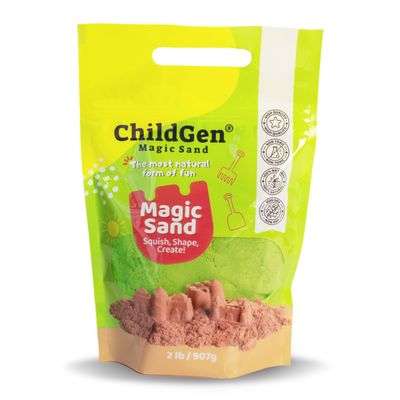 ChildGen MAGICAL SAND - 907 GR - REFILL Green