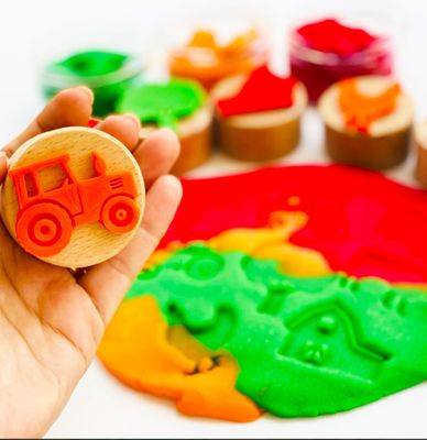 ChildGen WOODEN STAMP FARM SET
