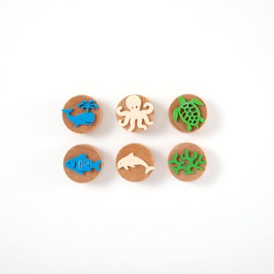 ChildGen WOODEN STAMP SEA CREATURES