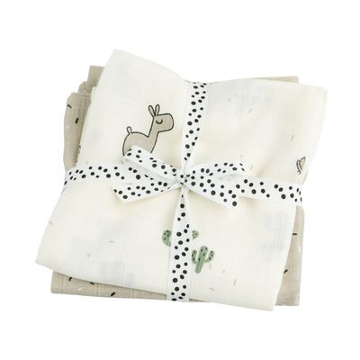 donebydeer Swaddle 2-pack GOTS Lalee Sand donebydeer Swaddle 2-pack GOTS Lalee Sand
