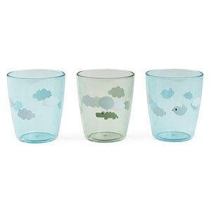donebydeer Yummy mini glass 3 pcs Happy clouds Green