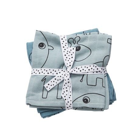 donebydeer Swaddle 2-pack Contour Blue