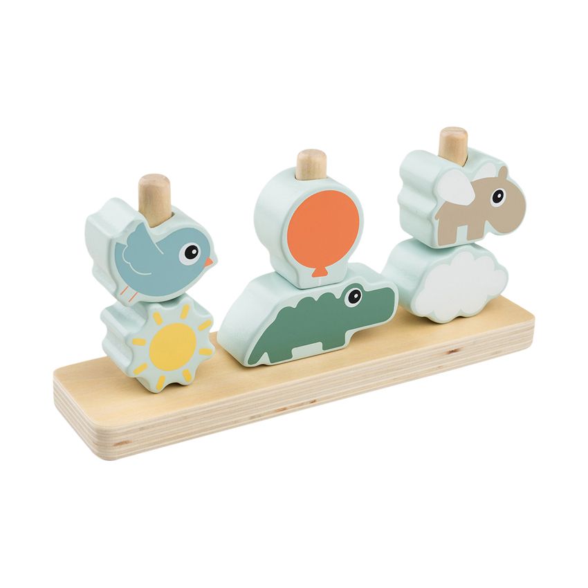 donebydeer Stacking toy Happy clouds Colour mix