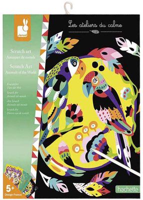 Janod Scratch Art Dieren van de Wereld