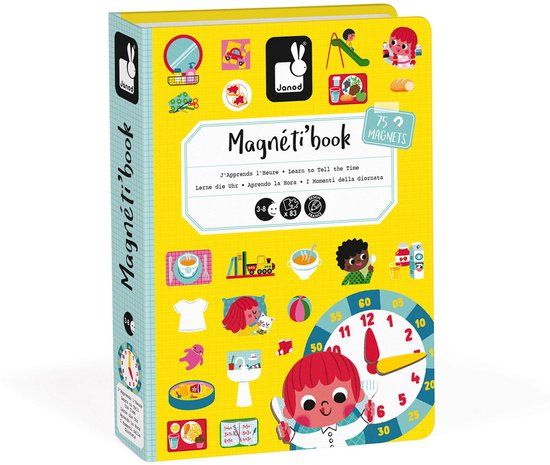 Janod Magnetibook - Klok kijken