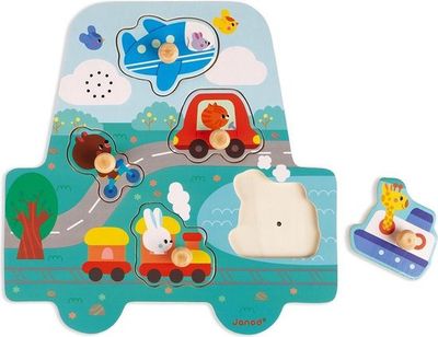 Janod Muziekpuzzel - Kleine racers