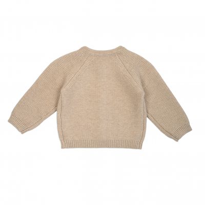 Lodger Gebreid Babyvestje Merino Beige TP55.1.002