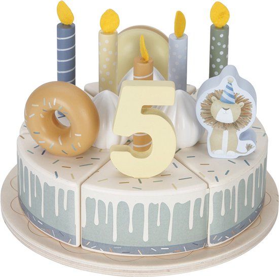 Little Dutch Verjaardagstaart Blauw  LD8016