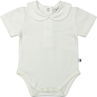 Klein Baby Body Collar Girl Off White KN044