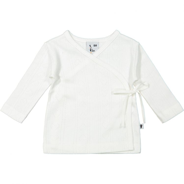 Klein Baby Wrap Top Jaquard Off White KP002