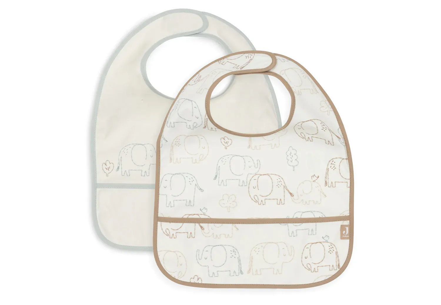 Jollein Slab Waterproof - Elephant Tales 2 stuks