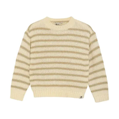 Daily Seven Knitted Sweater Stripe Sand 930277