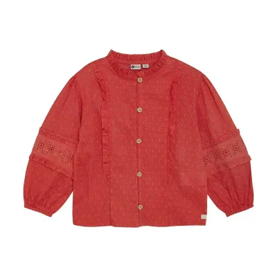 Daily Seven Shirt Longsleeve Ruffle Baked Apple 930301
