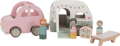 Little Dutch Speelgoed auto met caravan NVT LD8022