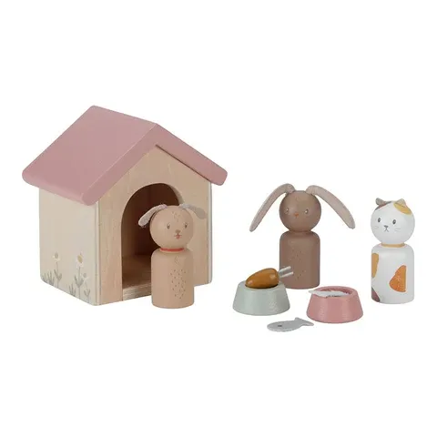Little Dutch Aanvulset Poppenhuis - Huisdieren NVT LD7120