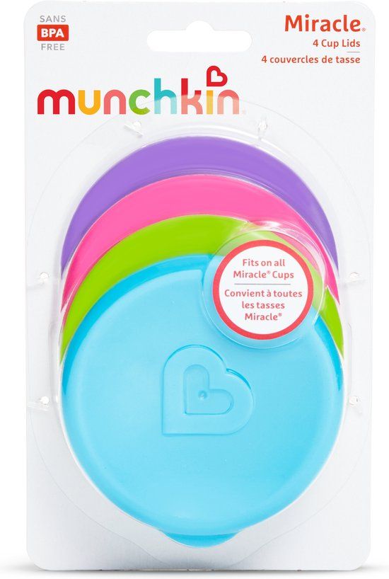 Munchkin Munchkin Miracle cup Lids NVT Munchkin Miracle cup Lids