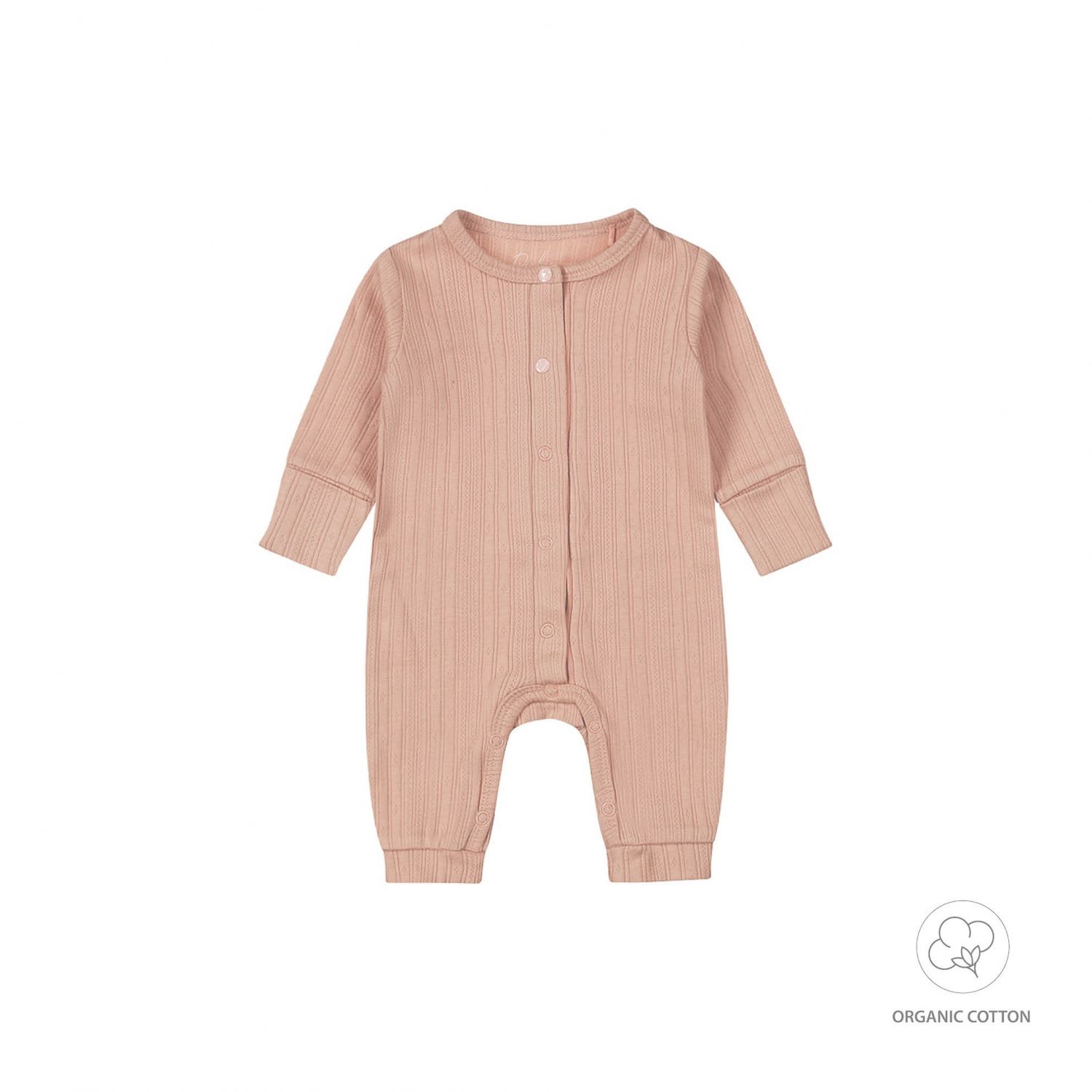 Dirkje 1 pce babysuit organic cotton NOOS G Dusty pink WN1209