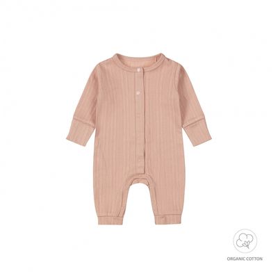 Dirkje 1 pce babysuit organic cotton NOOS G Dusty pink WN1209
