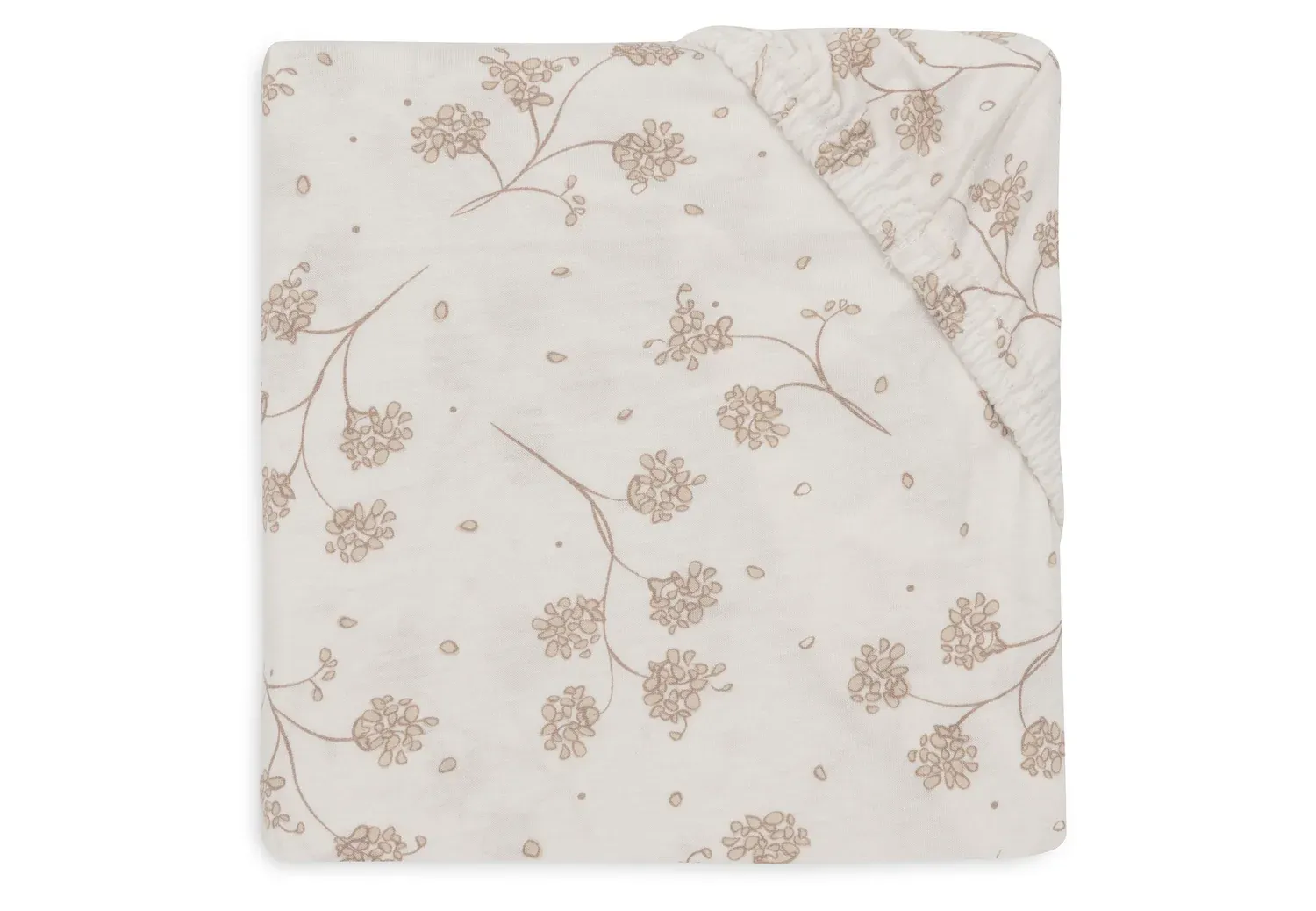 Jollein Hoeslaken Jersey 70/75x140/150cm - Leafy dreams