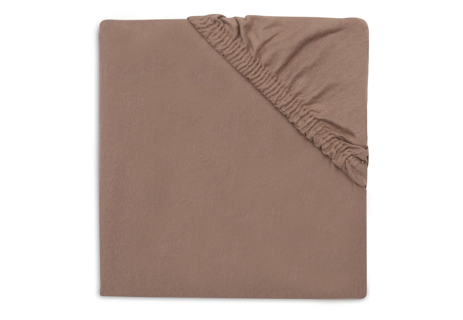 Jollein Hoeslaken Jersey 70/75x40x150cm - Milky Coffee