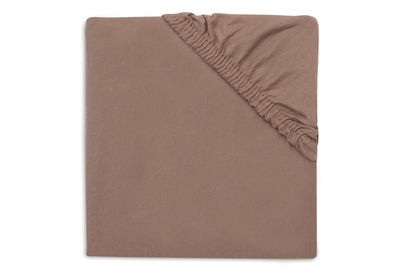 Jollein Hoeslaken Jersey 70/75x40x150cm - Milky Coffee