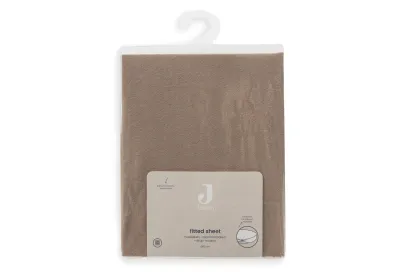 Jollein Hoeslaken Jersey Boxmatras 75x95cm - Milky Coffee