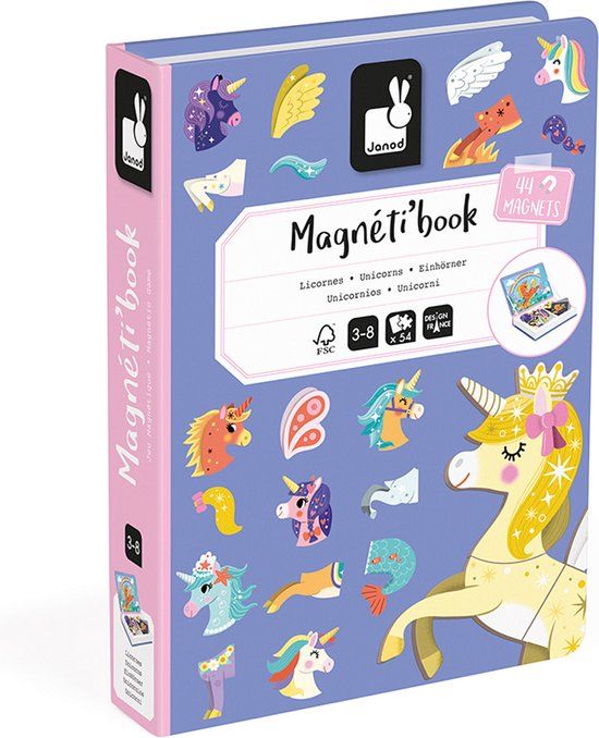 Janod Magnetibook -Eenhoorn NVT 112584