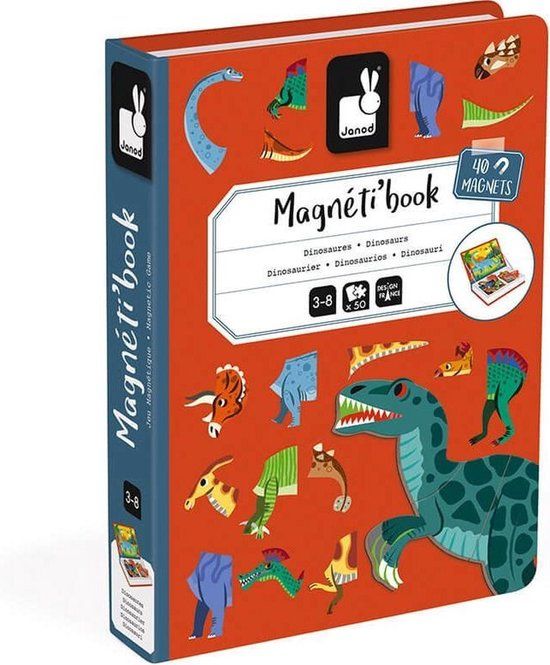 Janod Magnetibook - Dinosaurs NVT Magnetibook - Dinosaurs
