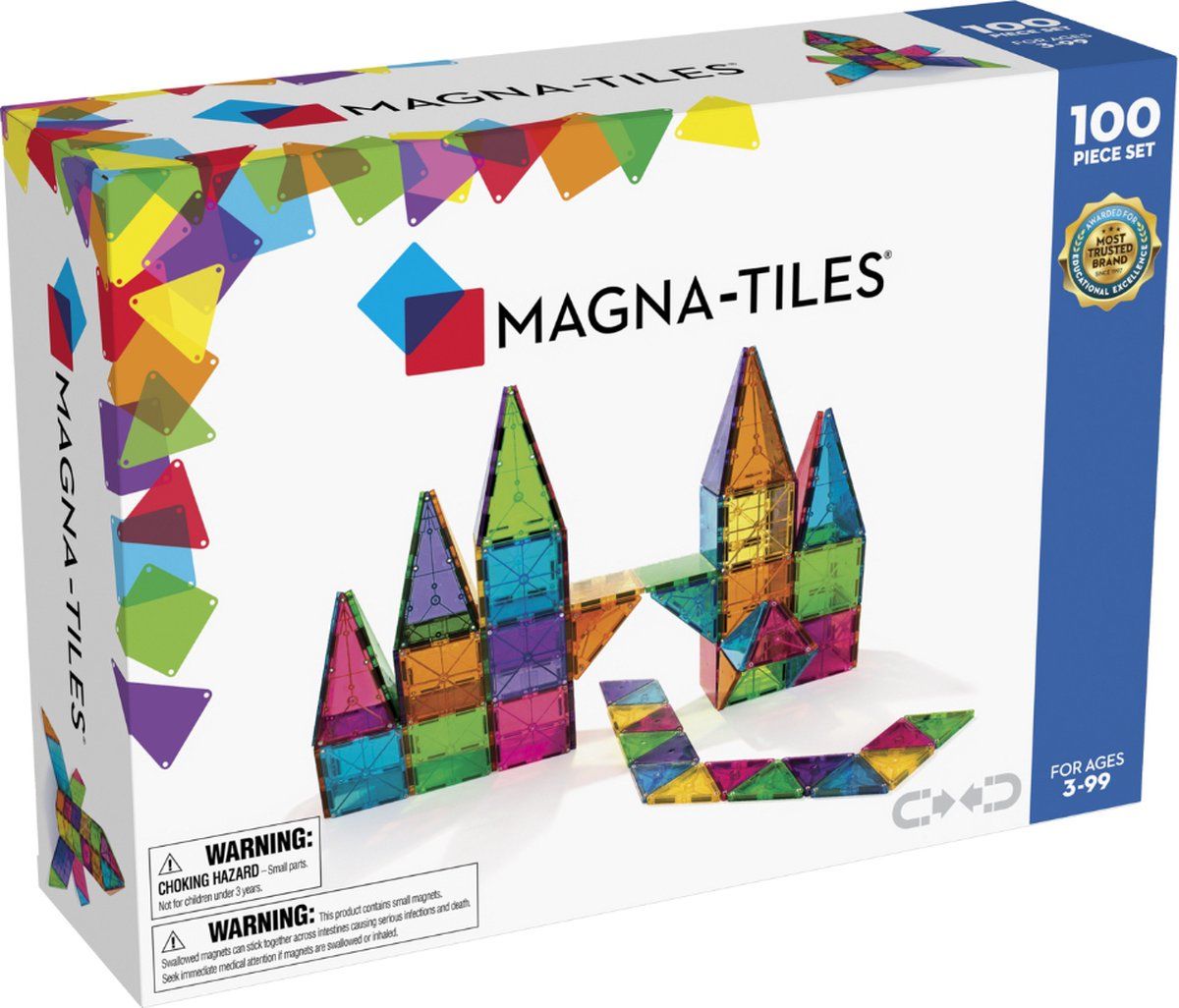 Magna-Tiles Magna-Tiles Clear Color 100 stuks NVT 4300