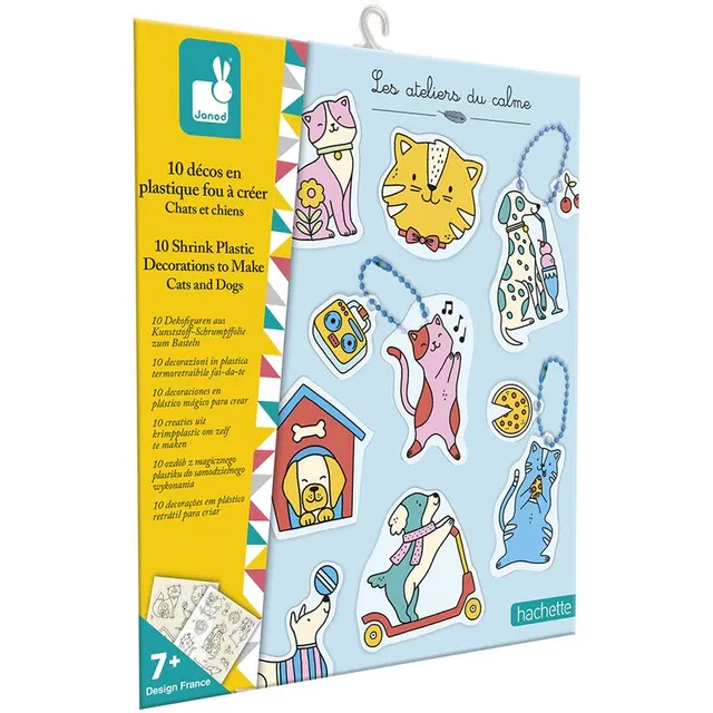 Janod Shrink plastic katten en honden